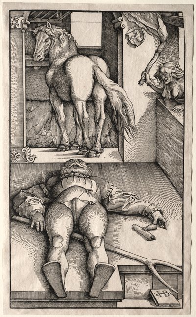 Lo sposo stregato, 1544-45 da Hans Baldung