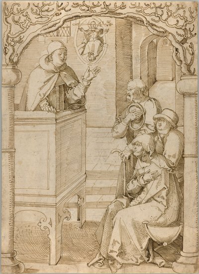 Un monaco che predica da Hans Baldung Grien