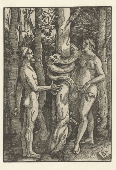 Adamo ed Eva con il serpente da Hans Baldung Grien