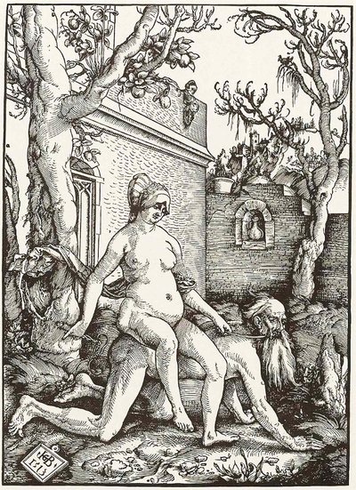 Aristotele e Phyllis da Hans Baldung Grien