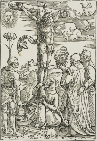 Cristo in croce con Maria, Giovanni, la Maddalena e Stefano da Hans Baldung Grien