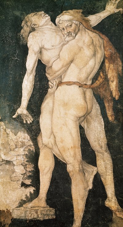 Ercole e Anteo, c.1530 da Hans Baldung Grien
