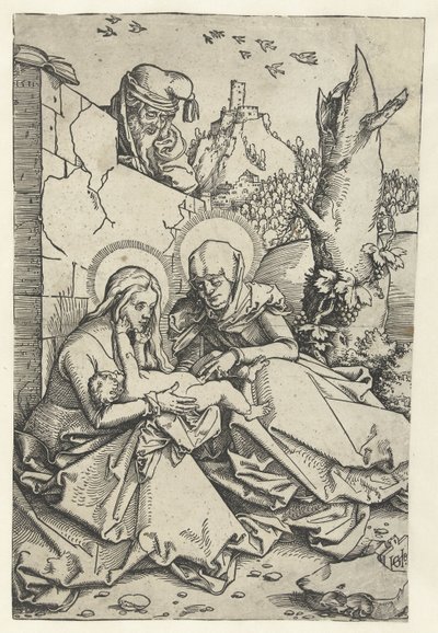 Maria e Bambino con Anna e Giuseppe (Anna te Drieën e Giuseppe) da Hans Baldung Grien