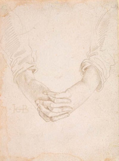 Studio delle mani piegate di una donna da Hans Baldung Grien
