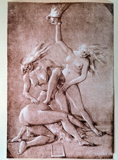Tre streghe Disegno di Hans Baldung detto Grien (1484-1545) da Hans Baldung Grien