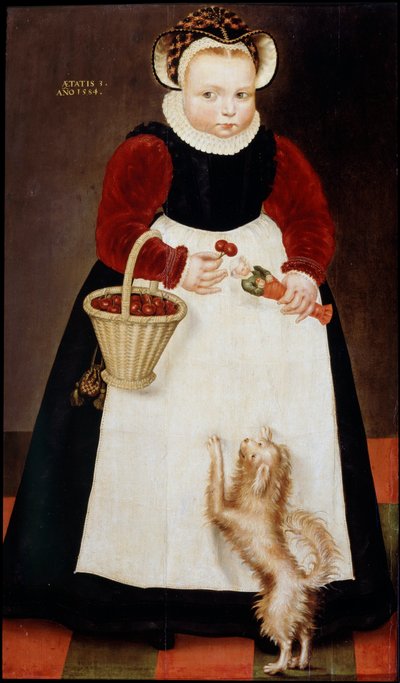 Ritratto di una giovane ragazza, 1584 da Hans Bock the Elder