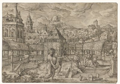 Bathsheba riceve il messaggio di Uria da Hans Bol