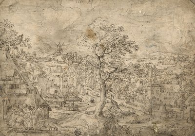 Paesaggio con Abramo e angeli, 1567 da Hans Bol
