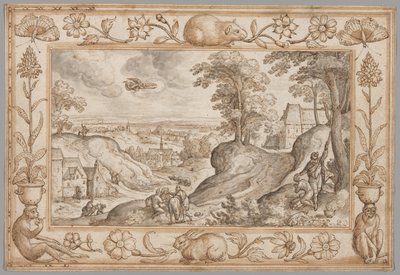 Paesaggio con il sacrificio di Isacco all