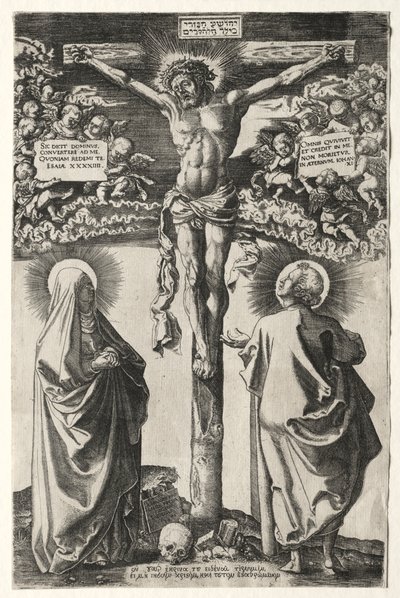 Cristo sulla croce tra la Vergine e San Giovanni da Hans Brosamer