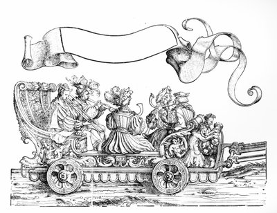 Una scena dalla Processione trionfale di Massimiliano, c.1516-18 da Hans Burgkmair