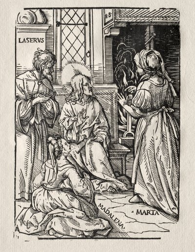 Cristo nella casa di Lazzaro, 1510 da Hans Burgkmair