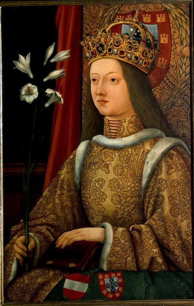 Ritratto di Eleonora del Portogallo, dopo un originale del 1468 da Hans Burgkmair