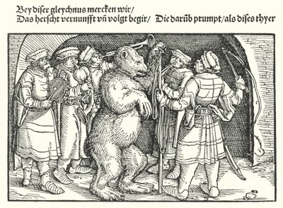 Gli addestratori di orsi da Hans Burgkmair