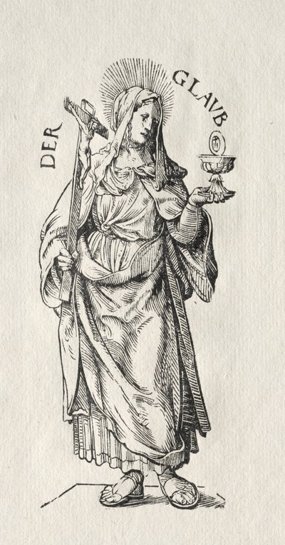 Le sette virtù: fede da Hans Burgkmair