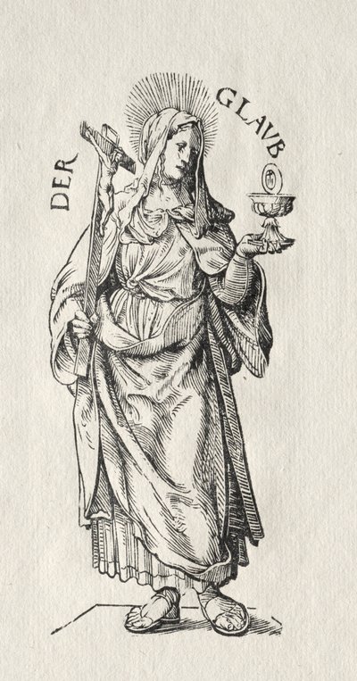 Le sette virtù: Fede da Hans Burgkmair