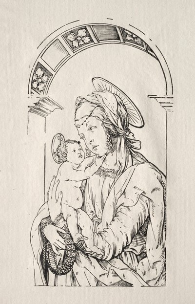 La Vergine con il Bambino sotto un arco da Hans Burgkmair