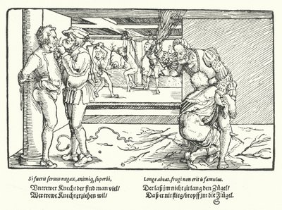 La punizione dei servi da Hans Burgkmair