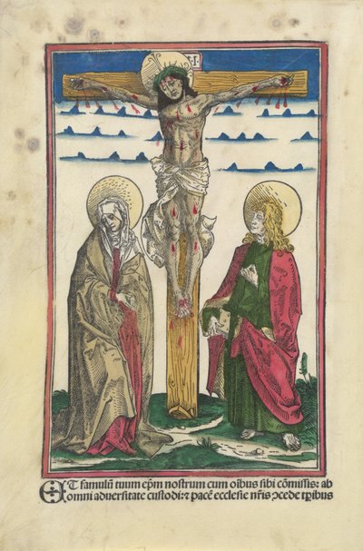 Cristo sulla croce con la Vergine e San Giovanni da Hans Burgkmair I