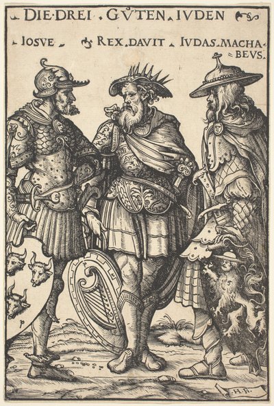 Giosuè, Davide e Giuda Maccabeo da Hans Burgkmair I