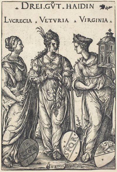 Lucrezia, Veturia e Virginia da Hans Burgkmair I