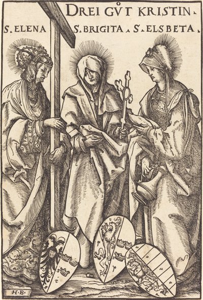 Santa Elena, Santa Brigitta e Santa Elisabetta da Hans Burgkmair I