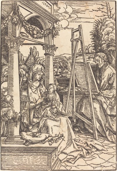 San Luca dipinge il ritratto della Vergine da Hans Burgkmair I