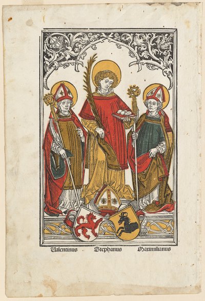 San Valentino, San Stefano e San Massimiliano da Hans Burgkmair I