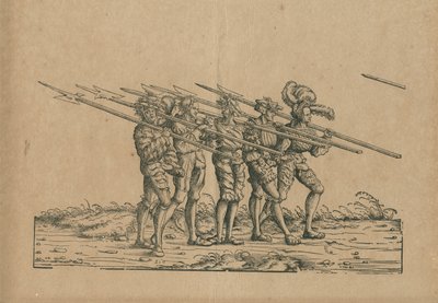 Scherma con alabarde da Hans Burgkmair der Ältere