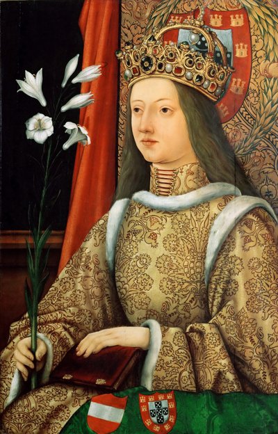 Ritratto di Eleonora del Portogallo 1434-1467, Imperatrice del Sacro Romano Impero da Hans Burgkmair the Elder