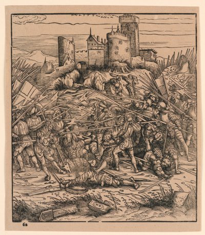 La battaglia di Nauders, da "Der Weisskunig" da Hans Burgkmair the Elder