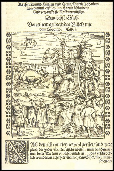 La ruota della fortuna da Hans Burgkmair the Elder