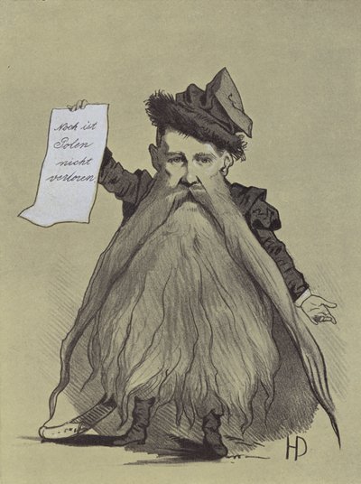 Caricatura del patriota polacco Franciszek Smolka da Hans Canon