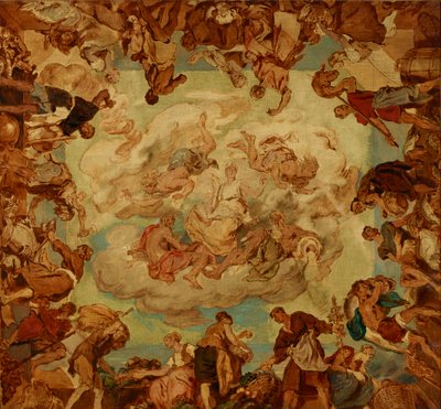 La fertilità, circondata dai quattro elementi da Hans Canon