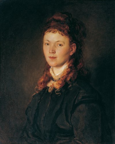 Ragazza con capelli rosso biondi da Hans Canon