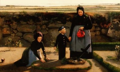 Visita al cimitero da Hans Christian Hansen