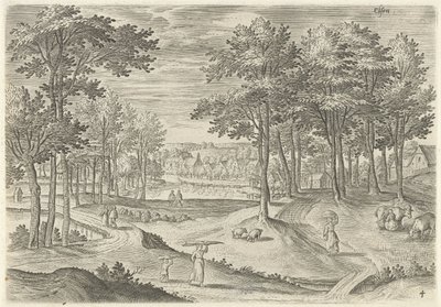 Veduta di Elsene da Hans Collaert (I)