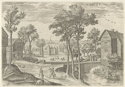 Veduta della strada principale di Laken da Hans Collaert (I)