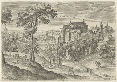 Veduta del Palazzo di Bruxelles da Hans Collaert (I)