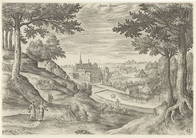 Veduta del monastero di Zevenborren da Hans Collaert (I)