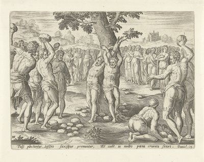 Lapidazione degli anziani da Hans Collaert (I)