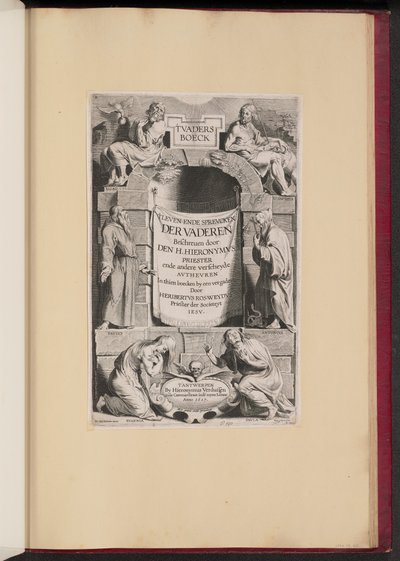 Pagina del titolo per Heribert Rosweyde, 