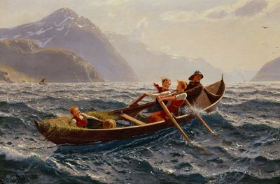 Gita in barca a remi a Sognefjorden da Hans Dahl