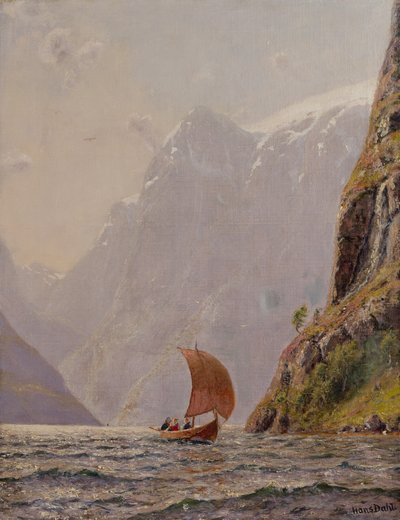 Navigando in un fiordo da Hans Dahl