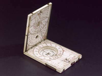 Meridiana a bussola da tavoletta, Norimberga, 1574 da Hans Ducher