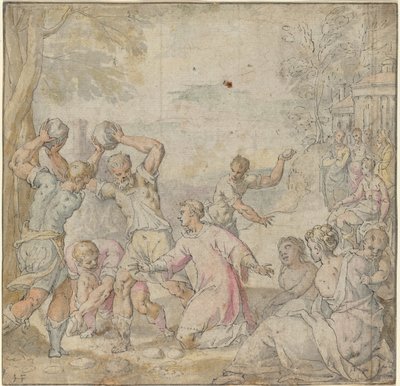 La lapidazione di Santo Stefano da Hans Freyberger