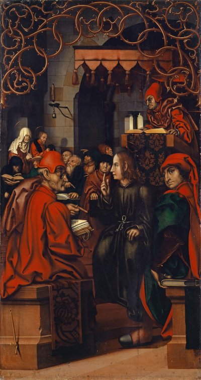 Cristo tra i dottori, 1512 da Hans Fries