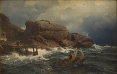 Un porto norvegese da Hans Gude