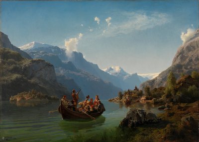 Viaggio nuziale a Hardanger da Hans Gude