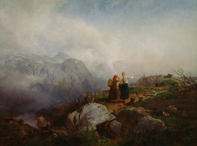 Paesaggio montano da Hans Gude